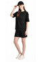 Women's Minimal Black T-Shirt Shorts Set Relaxed Fit Summer Combination