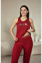 Women's 3-Piece Pants and Strap Lycra Camisole Bamboo Viscose Pajama Set