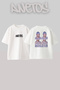 Central Cee_21 Design Printed Unisex Oversize White Tshirt