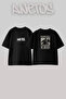 Jason Mask Design Printed Unisex Oversize Black Tshirt