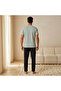 Men Henley Neck Nightwear Set - 4