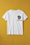 Faded Memory Rose Printed Oversize Unisex T-Shirt 100% Cotton White T-Shirt - 3