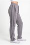 Women's Gray Color Sweatpants with Double Piping on the Sides, Comfortable Fit, and Zipper Pocket Detail - 4