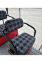 Kuba Optimus Compatible Plaid Patterned Sofa Cover Set - Checkered Motor Sofa Protector Set - 3