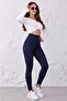 3-Pack Advantage Package Women's No-Show Extra Flexible High Waist Ribbed Leggings - 5