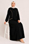 Canpolat 49507-26 Women's Ayrobin Ferace with Hidden Front Zipper Pocket, Comfortable Fit, Long Hijab Ferace - 5