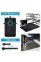 2-Tier Dish Drying Rack with Utensil Holder – Space-Saving Kitchen Organizer for Plates, Bowls, Glasses & Cutlery – Sleek Black Design with Drain Board – Perfect for Modern Countertops - 8