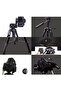 2234 Professional Aluminium Alloy Tripod Stand - 3-Way Swivel Pan Head for All DSLR Cameras + Cellphone Holder & Remote Control - Upto 5.2 Feets Max Height - 4