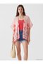 Shawl Collar Patterned Women's Kimono (S6) - 2