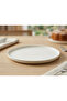 Porcelain 6-Piece Flat Oval Cake Plate - 26 cm Stylish Presentation Plate - 3