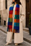 Colorful Checkered Soft Textured Winter Shawl - 2