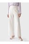 Trendlucky High Waist Wide Leg Women's Crepe Trousers with Difference - 2
