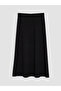 Esvab • Modern & Distinctive Modal Textured Flared Skirt with Waist Cord - 8