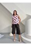 Women's Polka Dot Zippered Linen Vest - 5