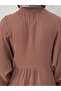Nurperi Muslin Casual 6-Button Dress-Na2416 Milk Coffee - 6