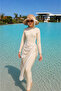 Imported High-Quality Bowknot Pink Floral Cream Straw Hat Beach Hat Summer Hat Sun Protection - 2