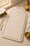 Plush Prayer Rug Non-Slip Base Soft Textured 80X130 cm Cream