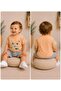 Colorful Fun Teddy Bear and Kitten Printed Baby Cotton Top and Bottom Summer Shorts Set - 4