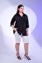 Women's Plus Size Pocket Embroidered Shirt - 7