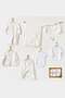 Organic Gots 10-Piece Natural Girls Set Ecru