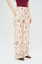 Women's Floral and Leaf Embroidered Sequined Palazzo Trousers - 2