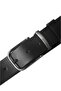 Black 100% Genuine Leather Slim Men's Belt with Metal Loop, Easy to Shorten Premium Design 2602676 - 5