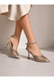 Elegant Stone Detailed Thin Heeled Event & Evening Dress Shoes - 4