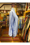 Blue Color Linen Jacket with Lace and Pocket Detail - 7