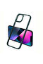 iPhone 12 Pro Max Case Transparent Back Face Camera Raised Silicone Brsa