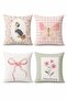 Pink Bow and Goose Patterned 4-Piece Kids and Baby Pillowcase Set - 3