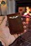 Genuine Leather Wallet with Clasp, Real Leather Wallet, Leather Wallet with Money Compartment and Card Holder, Minimalist Genuine Leather Wallet - 2