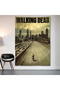 The Walking Dead Wall Cloth Wall Tapestry First Quality Satin Fabric Poster