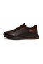Premium Men's Faux Leather Casual Sneaker – Brown Comfortable Daily Shoes - 5