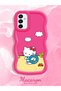Samsung Galaxy M23 Compatible Case Camera Protector Red Silicone Couple Phone Case Kitty Pattern - 2