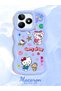 Realme C53 Compatible Case Camera Protector Blue Silicone Couple Phone Case Kitty Pattern - 2