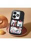Infinix Smart 8 Pro Compatible Case Camera Protector Black Silicone Couple Phone Case Kitty Pattern - 2