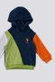 U.S. Polo Assn Dark Indigo Hooded Garnished Baby Set of 2 - 3