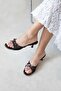 Tilda Women's Heeled Satin Sandals Leopard