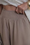 Beige Shalwar Trousers with Elastic Waist and Elasticated Cuffs - 261045 - 2