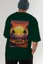 Moroccoo Morocco Green Oversize Country City Back Printed Unisex T-Shirt 100% Cotton Premium - 7