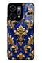 Oppo Reno 14 Pro Royal Sapphire Baroque Design Glossy Phone Case
