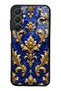 Samsung A25 Royal Sapphire Baroque Design Glossy Phone Case