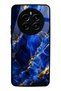 Realme 12 Pro Plus Sapphire Gold Marble Design Glossy Phone Case