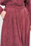Women's Ultra Wide Leg Pleated Solid Color Palazzo Trousers - 3