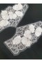 White Color Collar Sleeve Embroidery Applique Guipure Decorative Ribbon