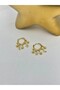 Charm Detailed Hoop Earrings (Brass Plated) - 2