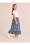 Girl's Long Skirt Summer Patterned Elastic Waist Comfortable Loose Skirt - 2