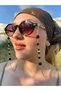 Premium Black Beaded Detailed Glasses Chain |   Women's Glasses Strap |   Silicone Tip Metal Heart Eyeglass Accessory |   Compatible with All Glasses - 2