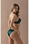 Mulvxbrf Brf02 Bra and Slip Panties Set Dark Green (Mulvix) - 2