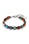 Macrame Mixed Natural Agate Stone Chakra Themed Adjustable Steel Bracelet 18392B10D10 - 4
